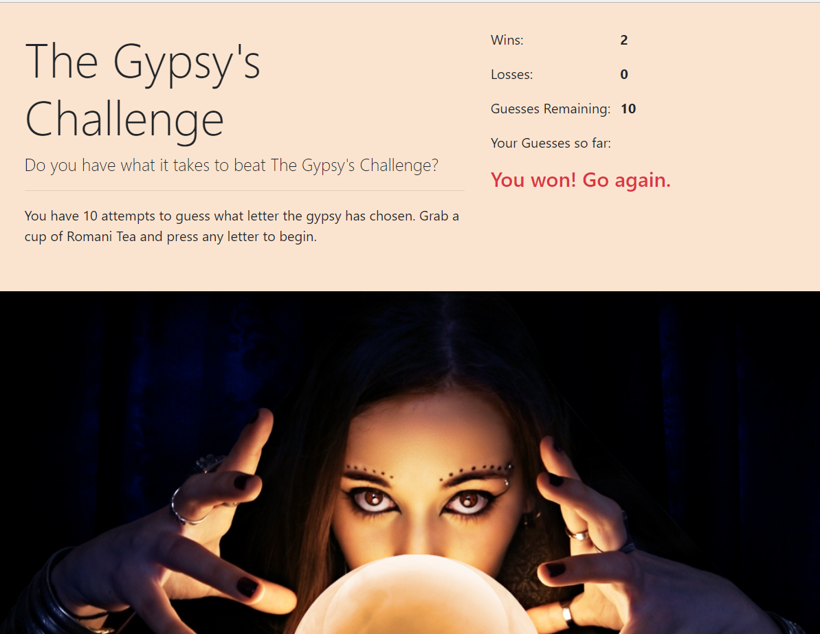 The Gypsy's Challenge