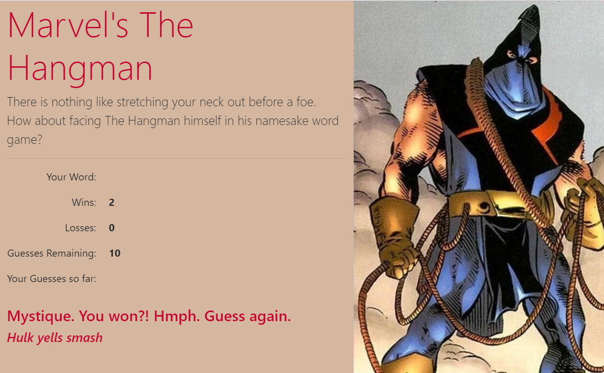Marvel's Hangman